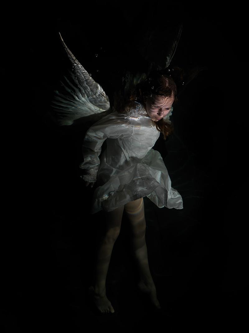 water angel Reverie: Underwater Photography Echoing Caravaggio