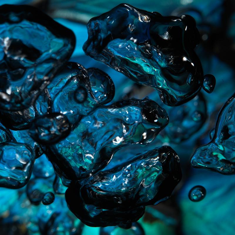 Infinite Depths: Blue Morpho Butterfly Ballet in Vanitas Bubbles